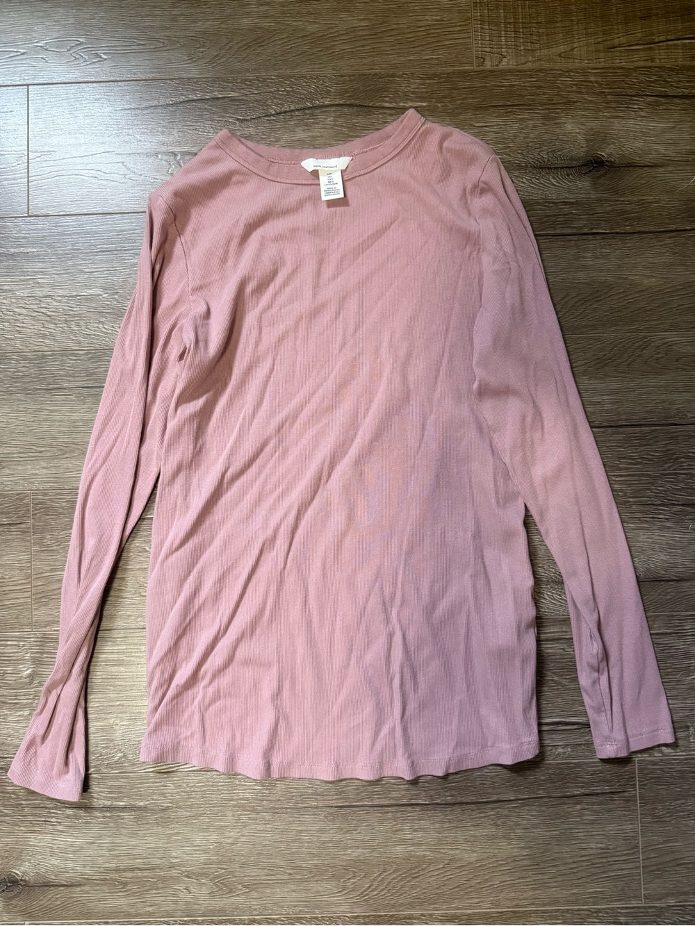 H&M Maternity light Mauve Long Sleeve Ribbed Tee